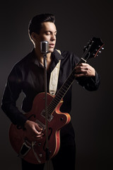 Obraz premium guitar player