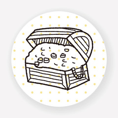 treasure chest doodle