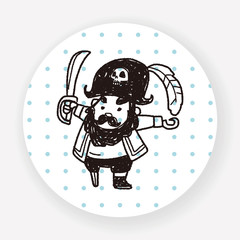 pirate captain doodle