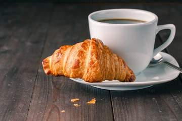 coffee and croissant