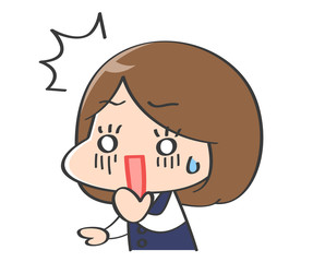 事務職　OL　驚き