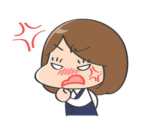 事務　OL　女性　怒り