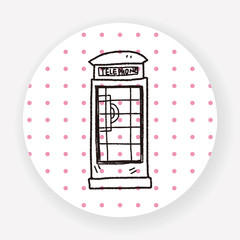 Telephone booth doodle