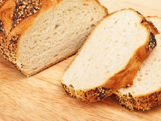 Sliced White Bread With Poppy