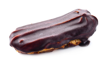 eclair isolated on white background