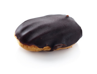 eclair isolated on white background