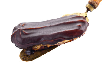 eclair isolated on white background