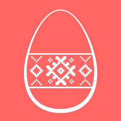 Easter background with egg