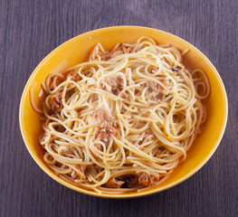 Spaghetti with tuna