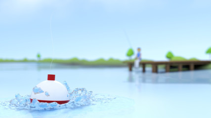 Water Viewpoint Fishing Scene © Eastman Arts