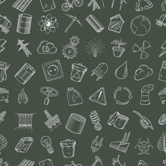 Ecology seamless pattern.