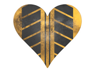 Tread Marked Heart Symbol