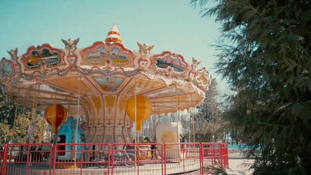 children's carousel in the park