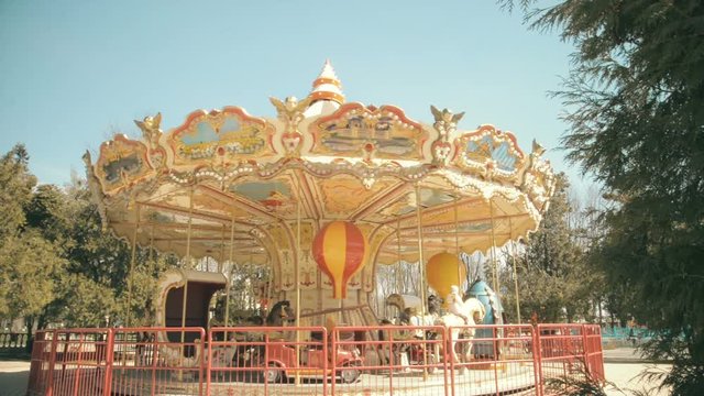 children's carousel in the park