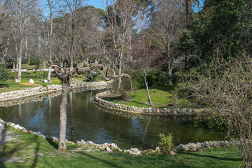 Fototapeta na wymiar River in the Retiro park