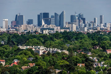 Obraz premium Seine River Valley & Paris on backgrounds. Saint-Germain-en-Laye