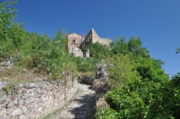 Fototapeta na wymiar Mystras - the capital of the Byzantine Despotate of the Morea