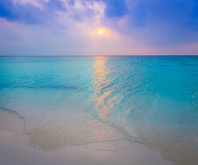 Maldives,  tropical sea background sunset !