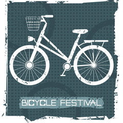 Image with stylish bicycle