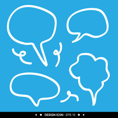 Blank empty speech bubbles set 6 Vector EPS10, Great for any use.