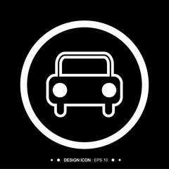 Fototapeta premium Car icon set 4 great for any use. Vector EPS10.