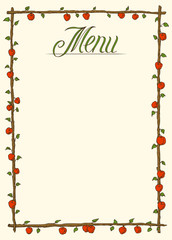 Menu Page Design