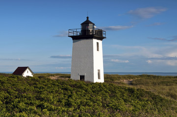 Provincetown Lighthouse at Tip of Cape Cod, in Massachusetts