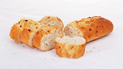 Sliced French Baguette