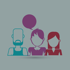People icon design , vector illustration