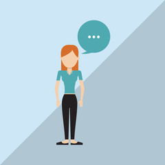 Woman icon design , vector illustration