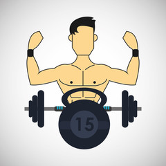 Gym icon design , vector illustration