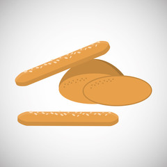 Bread icon design , vector illustration