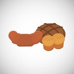 Bread icon design , vector illustration