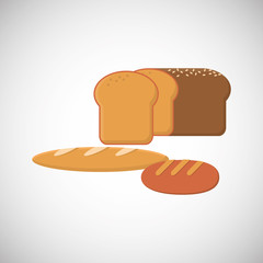 Bread icon design , vector illustration
