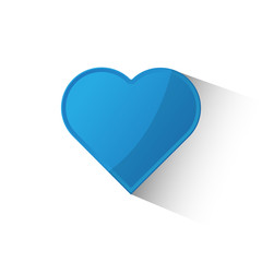 Favorite heart flat icon isolate on white background vector illustration eps 10