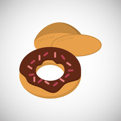 donut icon design , vector illustration