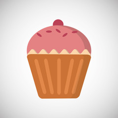 cupcake icon design , vector illustration