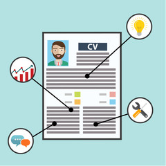 Business CV resume, skills