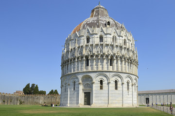 Baptistry of St. John, Piazza del Duomo (Cathedral Square), Campo dei Miracoli, Pisa, Tuscany