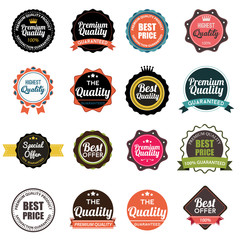 Web stickers, banners and labels. Sale arrow tag icons. Discount special offer symbols. 50%, 60%, 70% and 80% percent discount signs. Price tags set. Vector