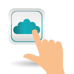 cloud computing design, vector illustration