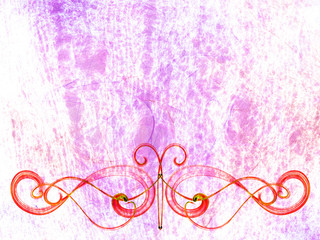 vignette ornament abstract red weave, frame background  violet gradient colored