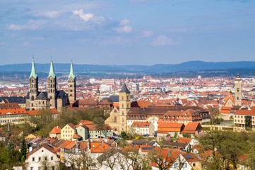 Fototapeta na wymiar Aussicht über Bamberg