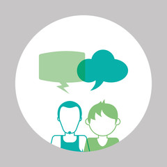 Communication icon design , vector illustration