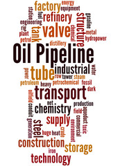Oil Pipeline, word cloud concept 8