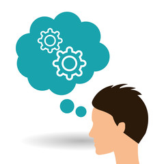 Solution icon design , vector illustration