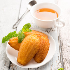 Homemade lemon cookies Madeleine