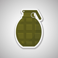 Fototapeta premium Military grenade design , vector illustration