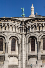 Detail of Basilica Sacre Coeur (designed by Paul Abadie). Paris