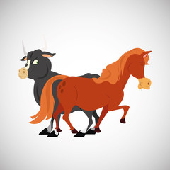 Animal cartoon design , vector illustration